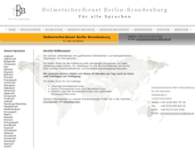 Tablet Screenshot of dolmetscherdienst-bb.de